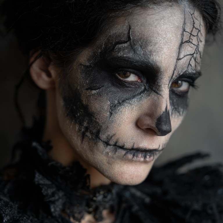 Maquillage mort vivant facile : Transformation Halloween